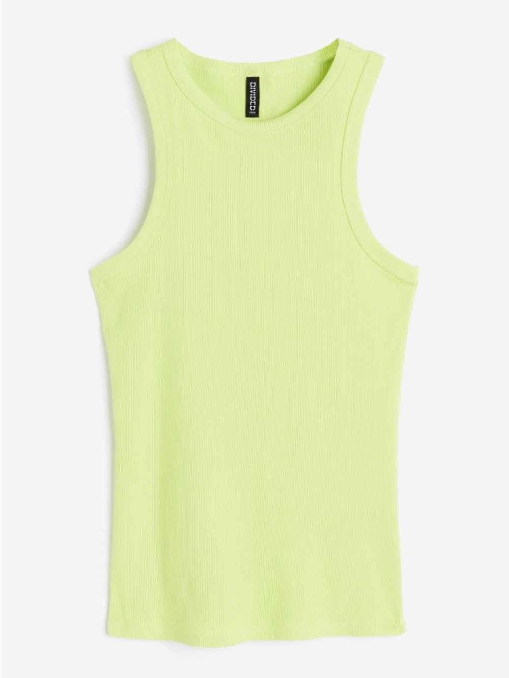 H&M Neon Lime Ribbed Tank